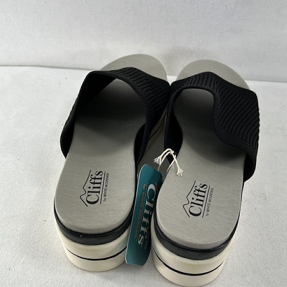 Cliffs by White Mountain Typhoon Wedge Sandal Black Size 7.5 - Picture 3 of 7